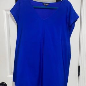 Express Blouse - bright blue! Worn once / twice
